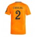 Real Madrid Daniel Carvajal #2 Borte Drakt 2024-25 Kortermet